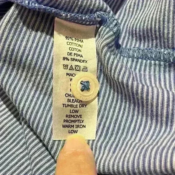 B Draddy Sport Polo Shirt Mens Striped Country Club of Virginia Golf Size XL - Picture 8 of 10